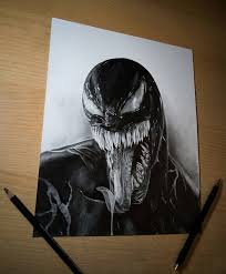 Venom Drawing Marvel Drawings Disney Art Drawings Venom Art