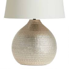 Pewter Prema Punched Metal Table Lamp Base World Market In 2020 Table Lamp Base Lamp Bases Metal Table Lamps
