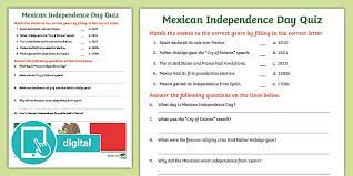 A lot of individuals admittedly had a hard t. Mexican Independence Day Quiz