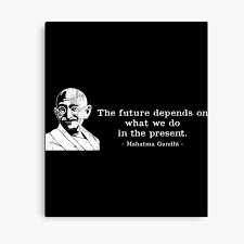 Tagore verleiht gandhi den beinamen mahatma. Leinwanddrucke Mahatma Gandhi Redbubble