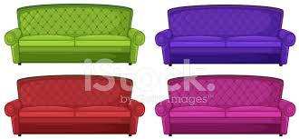 Investing in a colorful sofa gives your space a dose of personality; Vier Bunte Sofas Stock Vektorgrafik Freeimages Com