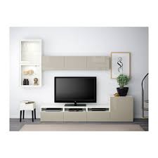 Besta Combinaison Rangt Tv Vitrines Blanc Selsviken Brillant Beige Verre Transparent 300x20 40x211 Cm Deco Meuble Tv Idee Meuble Tv Mobilier De Salon