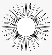 This flag was adopted on february 12, 1812, four years before argentina declared independence from spain (1816). Sun Line Art Argentina Flag Sun Black And White Hd Png Download Transparent Png Image Pngitem