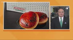 Krispy kreme donut t shirt dunkin tee doughnut humor coffee logo christmas cop. Krispy Kreme Launching Mars Doughnut Business Headlines Abc10 Com