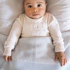 Chunky Two Tone Personalised Name Blanket