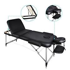 Offerta Di Oggi Naipo Mobile Massageliege Massagebank Massagetisch Deluxe 3 Zonen Klappbar Hohenverstellbare Aluminiumfu Massage Table Portable Bed Couch Bed