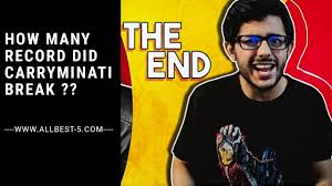 Youtube vs tiktok has severely impacted both the parties here but first party is not youtube, instead it is carryminati. How Many Records Did Carryminati Break With His Tiktok Vs Youtube Video Allbest 5