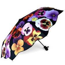 Rosemarie Schulz Folding Pocket Umbrella Printed With Pansies Amazon Co Uk Sports Outdoors Pansies Umbrella Prints