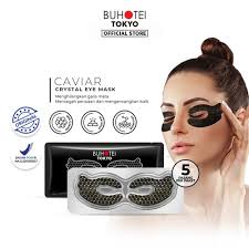 Jual BPOM BIOAQUA x BUHOTEI Caviar Crystal EyeMask Anti Wrinkle Masker Mata 