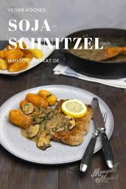 Sojaschnitzel Mit Pilz Rahm Sosse Veganes Rezept Mangold Muskat Rezept Schnitzel Rezeptideen Rezepte