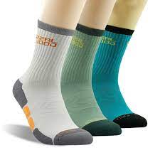 Cushion Running Socks Zealwood Outdoor Mountaineer Socks Women Cushioned Color Crew Socks Multicoloured Small 3 Pairs All I Running Socks Socks Women Socks