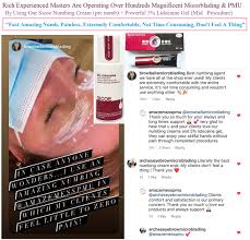The cream uses the best numbing agent for tattoos and vasoconstrictors. Tag 45 Topical Anesthetic Gel Permanent Makeup Tattooing Numbing Original
