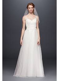 Also set sale alerts and shop exclusive offers only on shopstyle. Lace And Tulle Wedding Dress With Beaded Straps David S Bridal