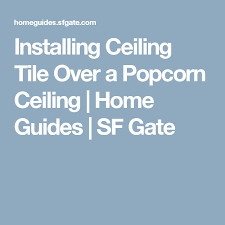 Covering a popcorn ceiling with our decorative ceiling tiles is an easy and rewarding process. Installing Ceiling Tile Over A Popcorn Ceiling Granite Countertops Removable Wallpaper How To Remove