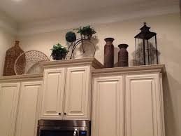 decorating above kitchen cabinets