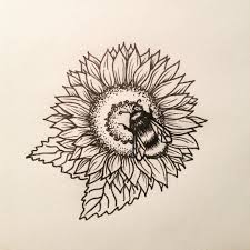 Black Bumblebee On Flower Tattoo Stencil Jpg 1080 1080 Honey Bee Tattoo Bumble Bee Tattoo Bee Tattoo