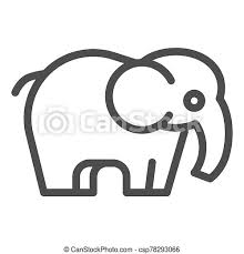 Could it be that, absent the 1024pt icon, xcode borrows one from the other sizes? Elephant Line Icon Standing Safari Animal Simple Silhouette Animals Vector Design Concept Outline Style Pictogram On White Canstock