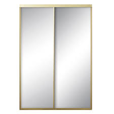 In my opinion, the concept of the door design is not recommended to take place inside a. Contractors Wardrobe 60 In X 80 In Econoline Painted Steel Aztec Gold Framed Mirrored Interior Sliding Door Econoline The Home Depot