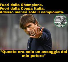 Pelatih inter milan italia antonio conte (kanan) selebrasi dengan milan romelu lukaku setelah inter membuka skor pada pertandingan sepak bola serie a italia inter milan vs hellas verona pada 25 april 2021 di stadion san siro di milan. Coppa Italia I Migliori Meme Su Juve Inter E Conte Agnelli Foto Sportmediaset