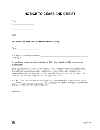The banned person and/or resident petitioning on behalf of a banned individual must submit a letter to the community safety manager requesting that the banning be rescinded. Free Cease And Desist Letter Templates With Sample Word Pdf Eforms