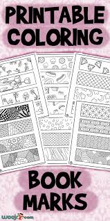 These free printable bookmarks and diy bookmark ideas are perfect! Printable Coloring Bookmarks Woo Jr Kids Activities