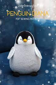 Penguin Plush Pattern For Sewing Christmas Toy Pdf In 2021 Plush Pattern Christmas Sewing Patterns Animal Plush Toys