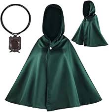 Our packages are usually delivered from 15 to 20 days to europe thanks to goku's instant transmission techniques. Amazon Com Bluefield Attack On Titan Anime Shingeki No Kyojin Cloak Cape Cosplay With Nacklace Brand Green Clothing