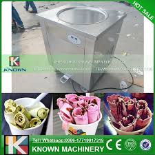 Single Pan Fry Ice Cream Machine Ice Cream Roller For Sale 45cm Diameter Fried Ice Cream Machine Fried Ice Cream Ice Cream Machine