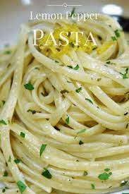 Lemon Pepper Pasta Linguine Noodles Tossed With A Light Lemony Black Pepper Sauce The Past Lemon Pasta Recipes Lemon Pepper Pasta Recipe Light Pasta Sauce