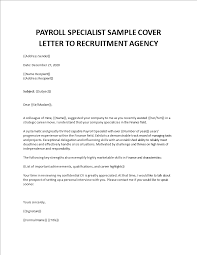 Make sure you leave a sample cover letter knowledge management specialist few more days if you need the paper revised. Payroll Specialist Cover Letter
