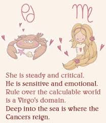 Their sexual relationship seems to be a lecture on emotion. Virgo Man Cancer Woman