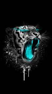 Amoled Tiger Wallpaper Tiger Artwork Tiger Wallpaper Animal Wallpaper