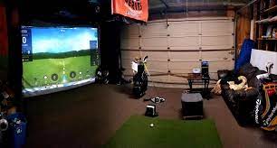 Net return simulator series studio screen. Garage Setup Golf
