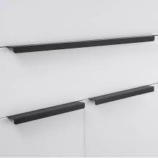 Funiture cabinet hardware furniture hidden handle conceal handle for cabinet. 5 Pieces Fashion Black Hidden Cabinet Handles Aluminum Alloy Kitchen Cupboard Pulls Drawer Knobs Furniture Room Door Handle Buy At The Price Of 10 02 In Aliexpress Com Imall Com