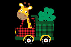 In my house, we also like to be sneaky about the green we wear on st. Download Free St Patricks Day Giraffe Shamrock Clipart Logo Templates