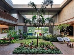 Traditional house with courtyard in middle. Modern Design Meets Vernacular Architecture In This Ahmedabad Home Architectural Digest India