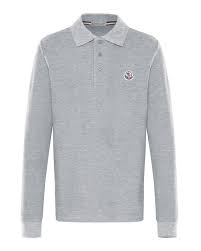 Black And White Long Sleeve Polo Moncler Long Sleeve Cotton Polo Shirt Size 4 6 Moncler Cloth Cotton Polo Shirt Cotton Polo Long Sleeve Polo Shirt