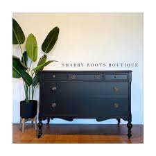 Black antique dresser