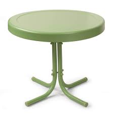Crosley Furniture Retro Metal Side Table In Aqua Walmart Com Walmart Com