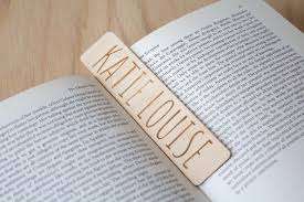Personalised Wooden Engraved Bookmark Minimal Custom Name Present Gift For Book Lover Or Student Unique Book Accessories Book Lovers Gifts Unique Book Book Accessories