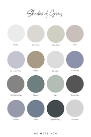 The hex, rgb and cmyk codes are in the table below. Shades Of Grey Be More You Online Brandstrategist Calm Color Palette Grey Color Names Aesthetic Colors