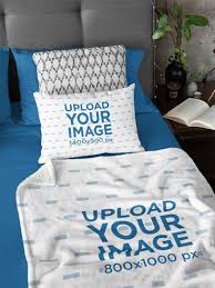 Download Blanket Mockup Generator Try 15k Mockups For Free Placeit