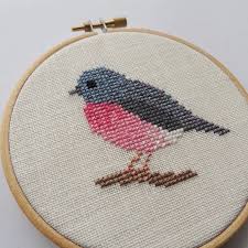 Easy Small Bird Cross Stitch Pattern Cross Stitch Bird Pattern Pink Robin Pink Bird Cross Stitch Etsy Small Cross Stitch Bird Embroidery Pattern Cross Stitch Bird