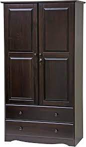 Gorgeous vintage lane mid century modern tall. 100 Solid Wood Smart Wardrobe Armoire Closet By Palace Imports Java Color 40 Quot W X 72 Quot H X 21 Q Wood Wardrobe Solid Wood Wardrobes Wardrobe Armoire
