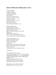 The bohemian rhapsody lyrics by queen. Queen Bohemian Rhapsody Lyrics