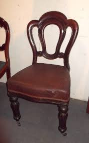Set Six Victorian Dining Chairs Set 6 Mid Victorian Admiralty Balloon Back Dining Chairs With Reeded Victorian Dining Chairs Victorian Chair Dining Chair Set