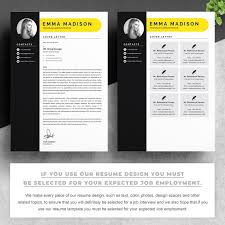 Parts of a resume cover letter. Cover Letter Cv Template Clean And Modern Resume Template Word Instant Digital Download References For Ms Word Design Templates Stationery Vadel Com