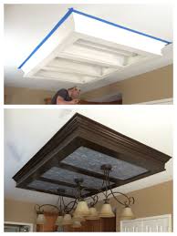 More images for kitchen ceiling ideas on a budget » Before And After Looks So Much Better Than The Fluorescent Lighting Cheap Fix Too Since Kitchen Diy Makeover Budget Kitchen Remodel Cheap Kitchen Remodel