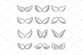 Cute Angel Wings Set Tattoos Wing Tattoo Tiny Tattoos