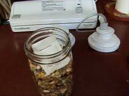 How To Vacuum Seal Dry Goods In Jars Without Heating Food Saver Method Food Saver Vacuum Sealer Food Saver Canning Food Preservation
